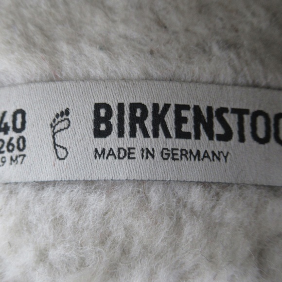 Birkenstock Unisex Boston Shearling Suede Leather Stone Coin 7 US M / 9 US L
